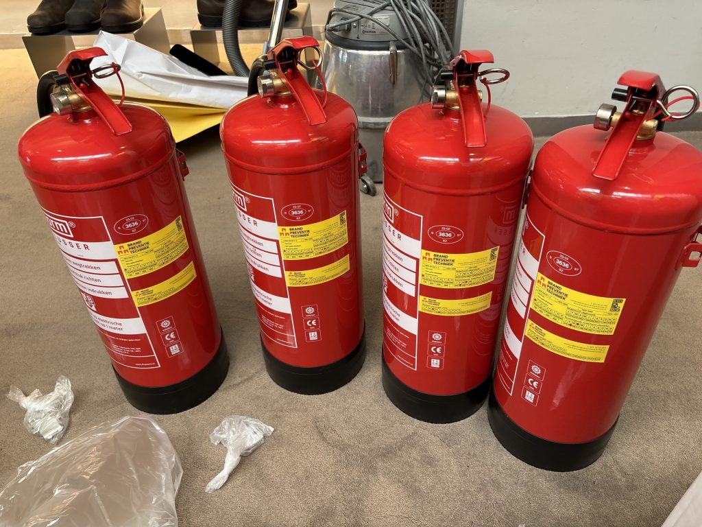 wat te doen met oude brandblusser