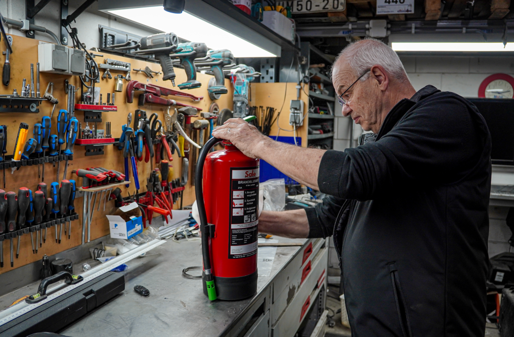 brandblusser checken op geldigheid